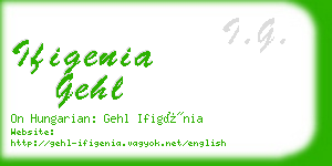 ifigenia gehl business card